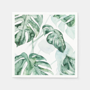 Serviette En Papier Feuille fractionnée de palme tropicale