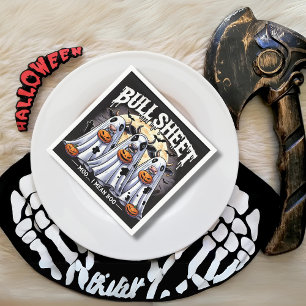 Serviette En Papier Feuille taureaux moo Amusants taureaux Halloween