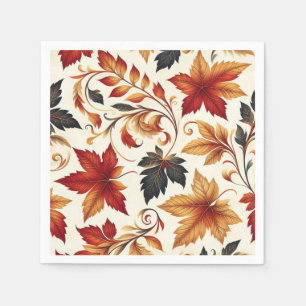 Serviette En Papier Feuilles d'automne