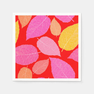 Serviette En Papier Feuilles d'automne.