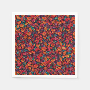 Serviette En Papier Feuilles d'automne vibrantes