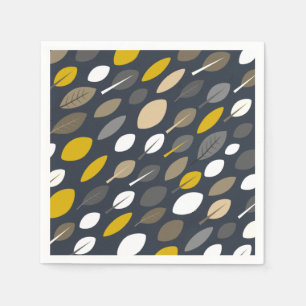 Serviette En Papier Feuilles de minuit