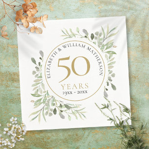 Serviette En Papier Feuilles de verdure pour n'importe quelle année d'