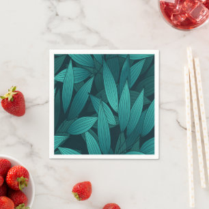 Serviette En Papier Feuilles tropicales dégradées