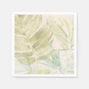 Serviette En Papier Feuilles tropicaux muets