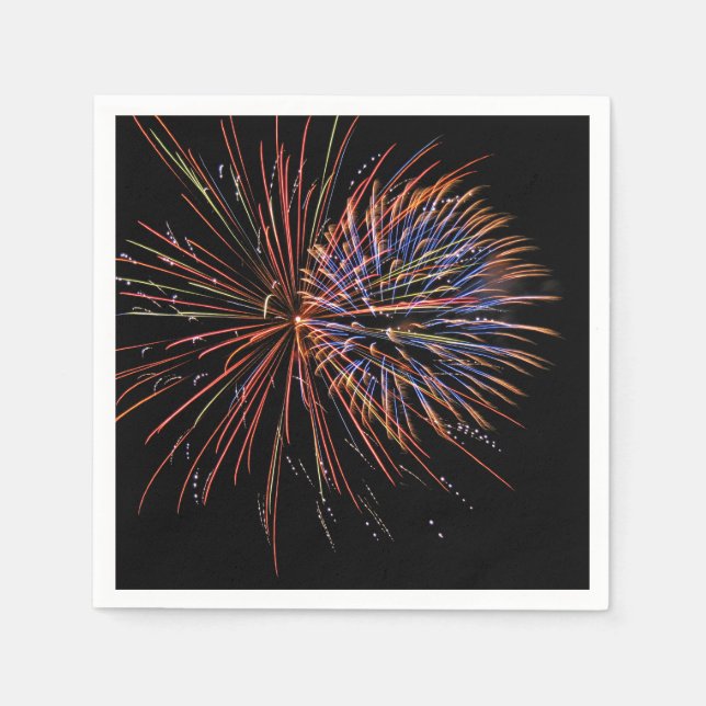Serviette En Papier Feux nocturnes (Devant)