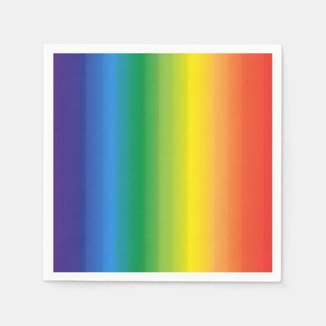 Serviette En Papier Fierté arc-en-ciel Ombre (Devant)