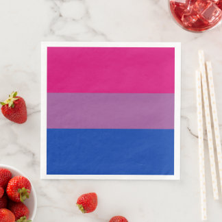 Serviette En Papier Fierté bisexuelle !