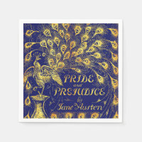 Fierté et préjugé Bleu Peacock Livre couverture