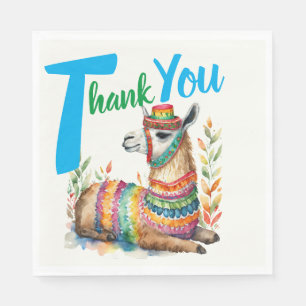 Serviette En Papier Fiesta Baby Boy Muchacho Douche Partyware Llama