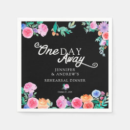 Serviette En Papier Fiesta | Fleurs mexicaines | Dîner de répétition