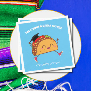 Serviette En Papier Fiesta Graduation Party Taco Bout un grand avenir