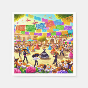 Serviette En Papier Fiesta mexicaine
