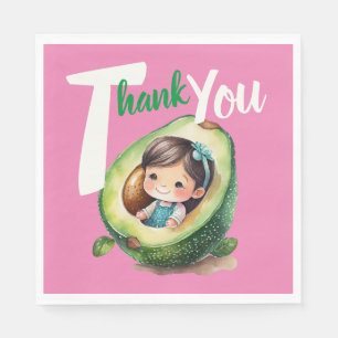 Serviette En Papier Fiesta Sinorita Baby Girl Douche Partyware Avocado