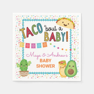 Serviette En Papier Fiesta Taco Bout Un Papier Baby shower Napkin
