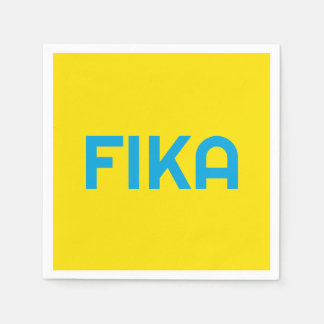 Serviette En Papier FIKA Bold Jaune et bleu