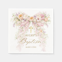 Fille de l'arc floral Bloom Baptême