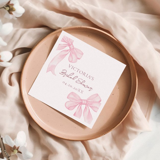 Serviette En Papier Fille Vaches roses Élégante Fête des mariées (Créateur téléchargé)