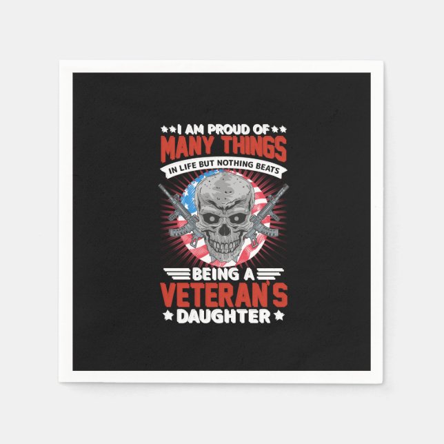 Serviette En Papier fille vétéran (Devant)