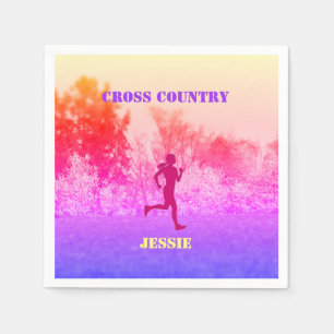 Serviette En Papier Filles Cross Country Runbow Rainbow