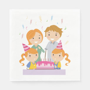 Serviette En Papier Filles jumelles