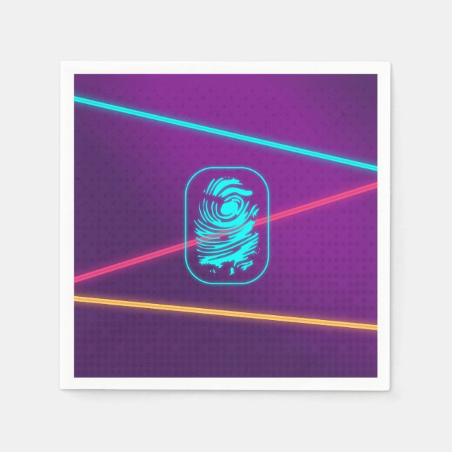 Serviette En Papier Filles Spy Party Laser (Devant)