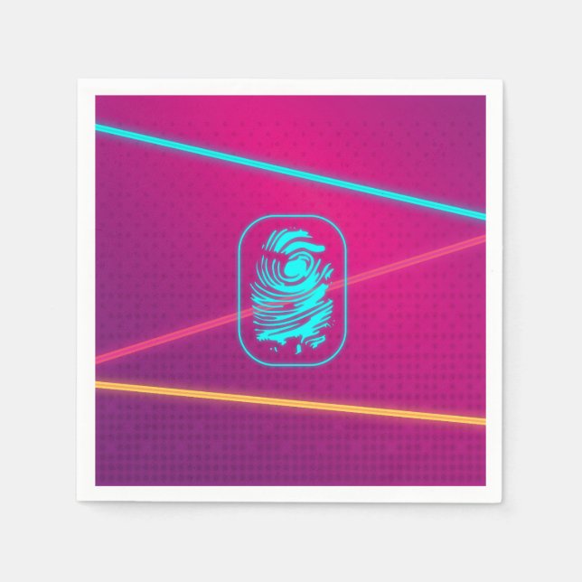 Serviette En Papier Filles Spy Party Plaques laser (Devant)