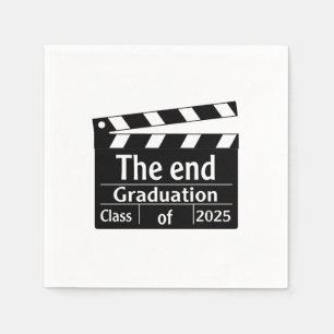 Serviette En Papier Fin de la graduation 2025 Cinema Graduate