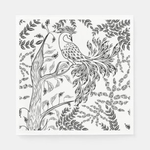 Serviette En Papier Firebird, oiseau
