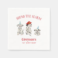 Firefighter Chien Boy Livre d'anniversaire