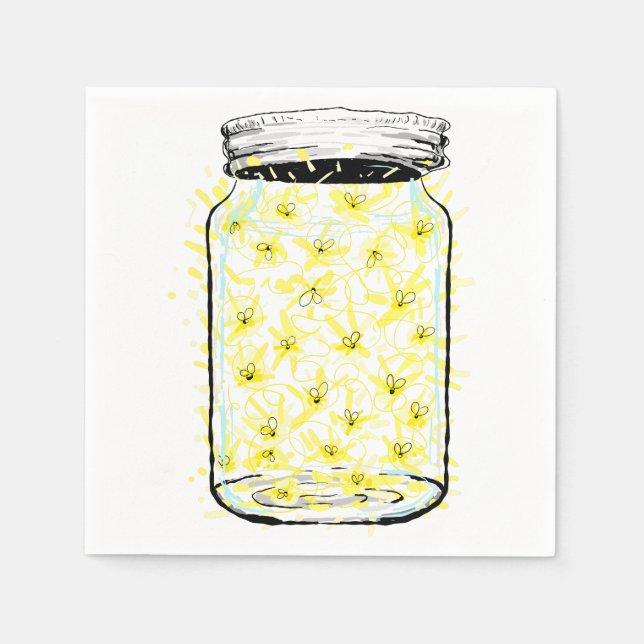 Serviette En Papier Firefly Frenzy (Devant)