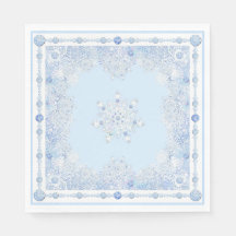 Flacon de neige bleu glace
