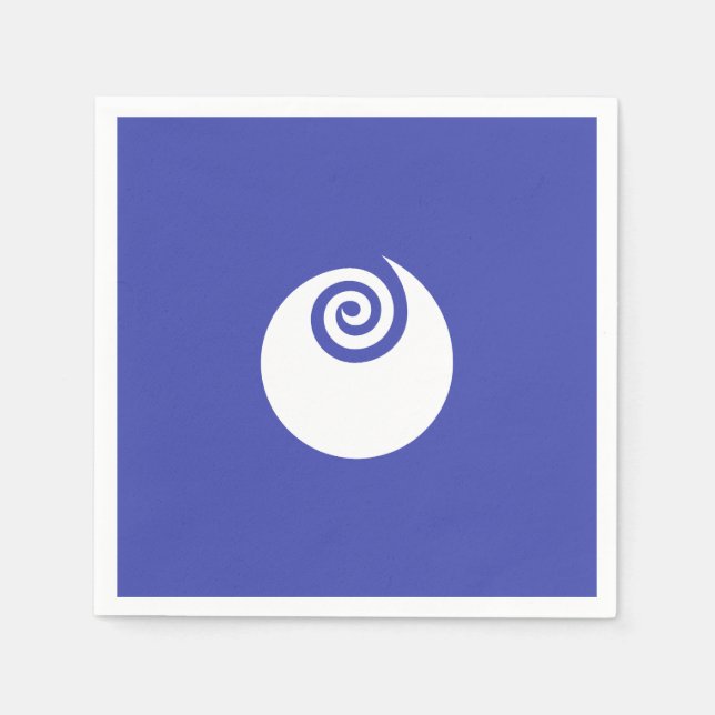 Serviette En Papier Flag of Ibaraki Prefecture, Japan  (Devant)