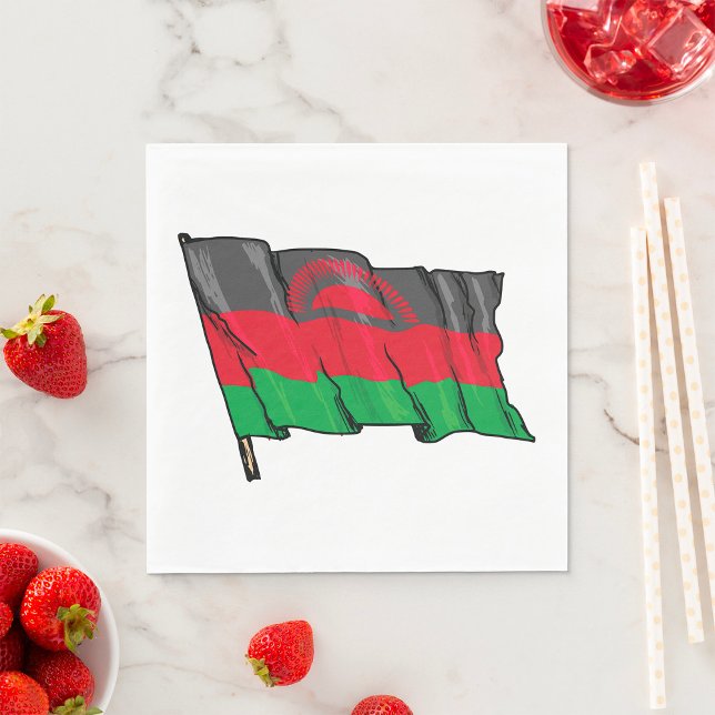 Serviette En Papier Flag Of Malawi (Créateur téléchargé)