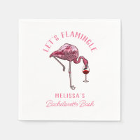 Flamant rose amusant Bachelorette Weekend Party Pa