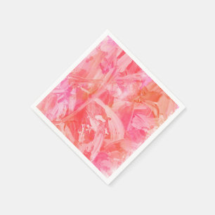 Serviette En Papier Flamant rose rose