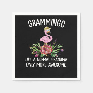Serviette En Papier Flamants roses Grammingo Comme Une Grand-Mère No