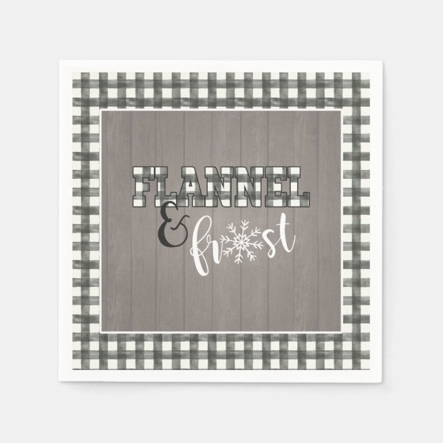 Serviette en papier Flannel et Frost - Blanc - Boi (Devant)