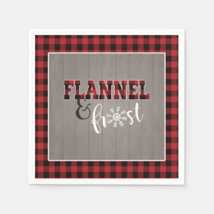 Serviette en papier Flannel et Frost - Rouge - Boi