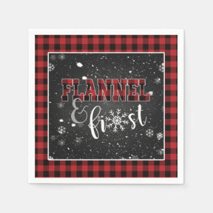 Serviette en papier Flannel et Frost - Rouge - Nei