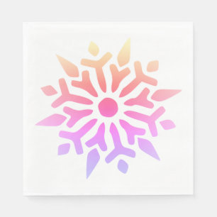 Serviette En Papier Flèche arc-en-ciel