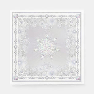 Serviette En Papier Flèche blanche