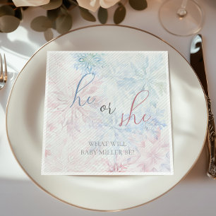 Serviette En Papier Flèche de neige rose hivernale