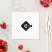 Flèche vers la cible Napkins