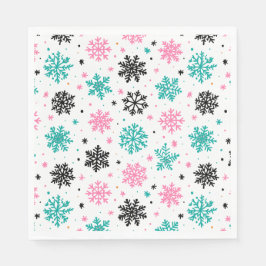 Serviette En Papier Flèches de neige rétro