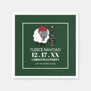 Serviette En Papier Fleece Navidad, style espagnol Noël