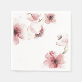 Serviette En Papier Fleur de cerise simple mais élégante | Serviette d