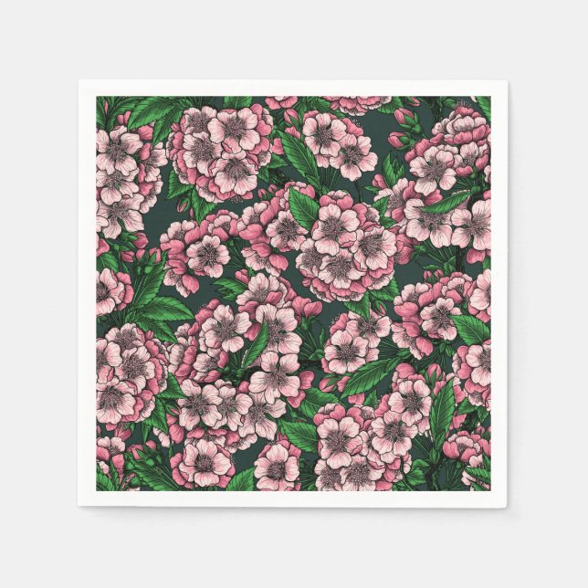 Serviette En Papier Fleur de cerisier 2 (Devant)