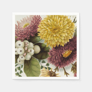 Serviette En Papier Fleur de chrysanthème mère florale