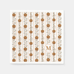Serviette En Papier Fleur de Citrouille Thanksgiving